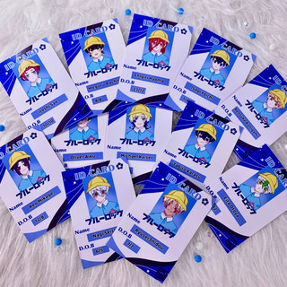 Card id blue lock | card artist blue lock | id photo anime blue lock isagi, ryusei, chigiri, reo, nagi, kaiser, bachira