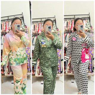 Đồ bộ pijama lụa xước TK 2CE tay dài