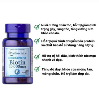 Viên uống Biotin Puritan Pride