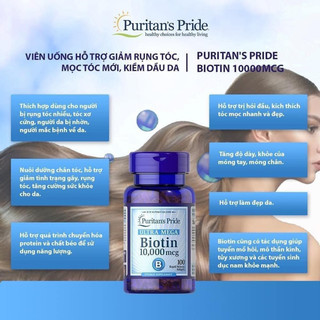 Viên uống Biotin Puritan Pride