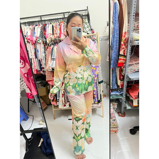 Đồ bộ pijama lụa xước TK 2CE tay dài