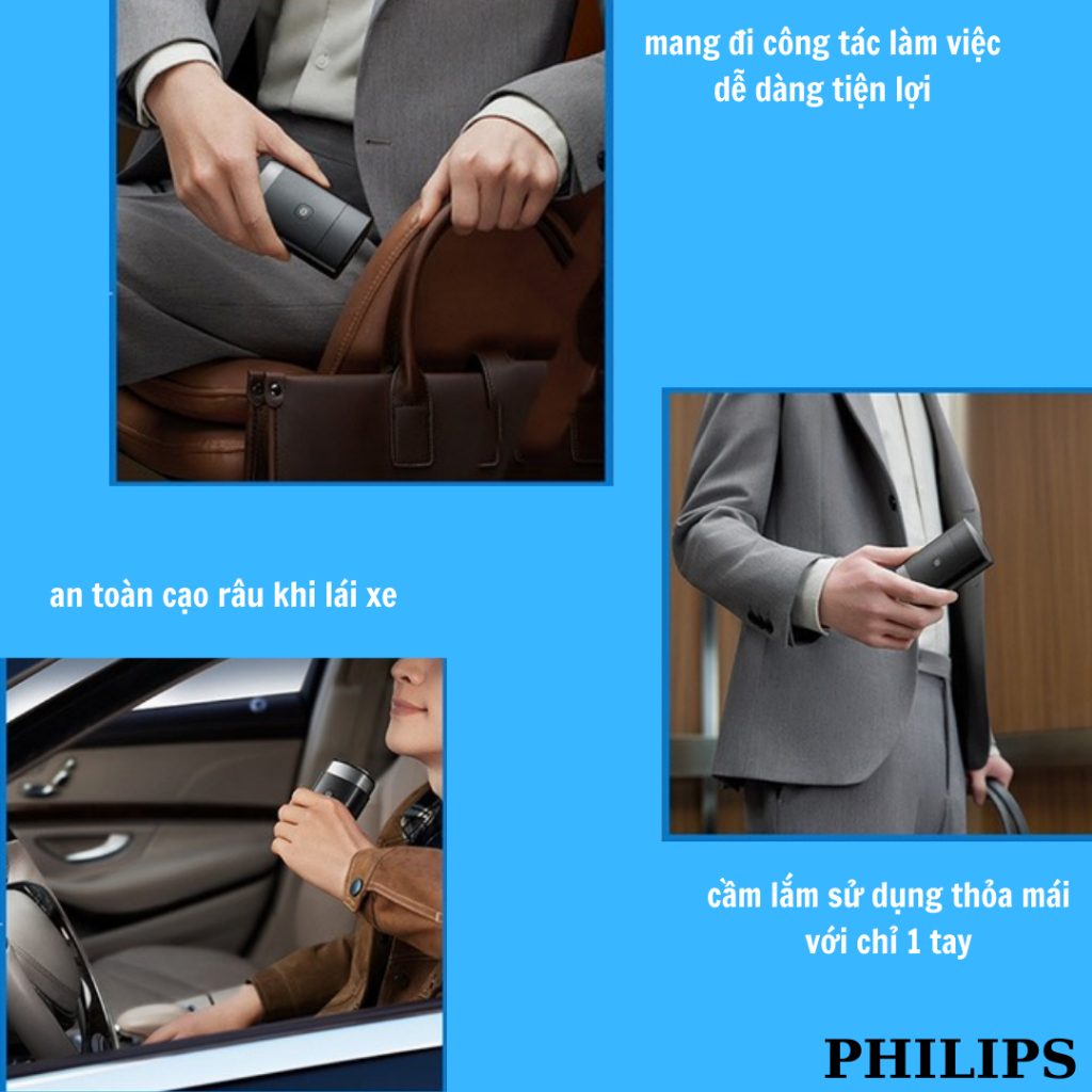 Máy cạo râu chính hãng philips,mini nhỏ gọn PQ888 jmi shop - jmi group