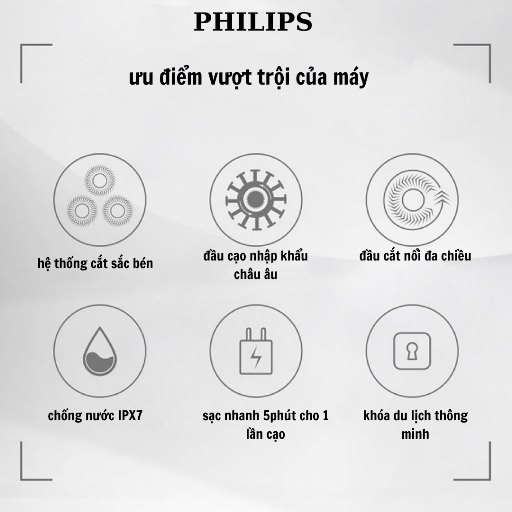 Máy cạo râu chính hãng philips,mini nhỏ gọn PQ888 jmi shop - jmi group