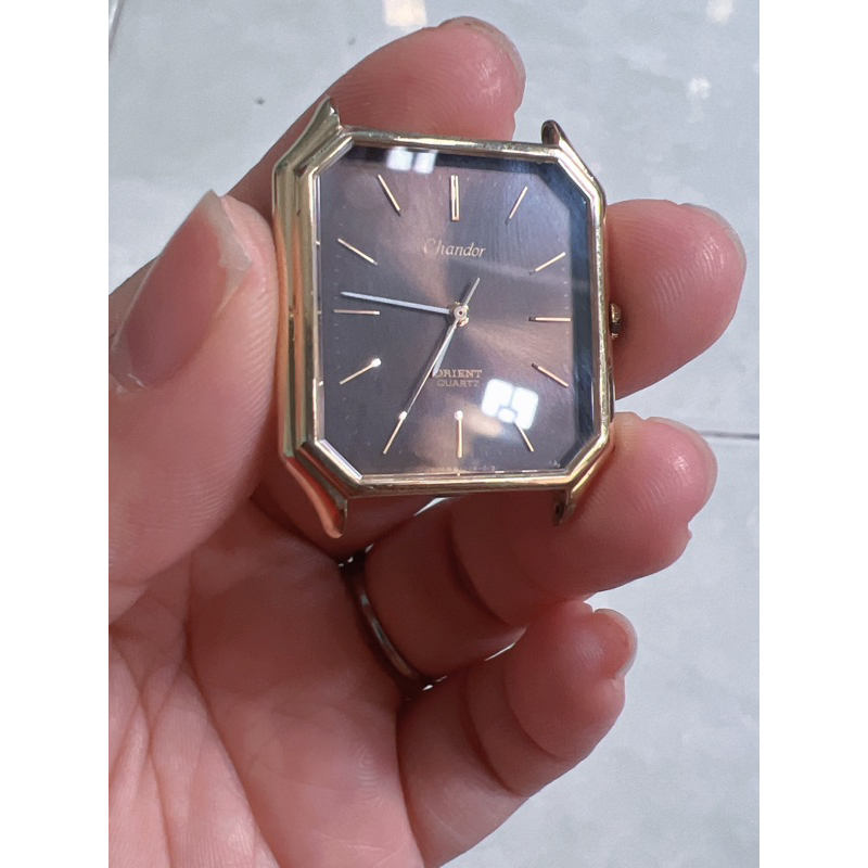 Mặt đồng hồ tank nam hiệu seiko-orient quartz