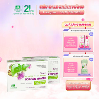 COMBO 2 hộp Ích Can Thanh: Chỉ 1 lọ mỗi ngày, khỏe gan, tăng thải độc, thanh lọc cơ thể