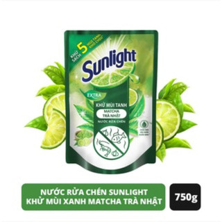 Rửa chén sunlight matcha trà nhật túi 750gr