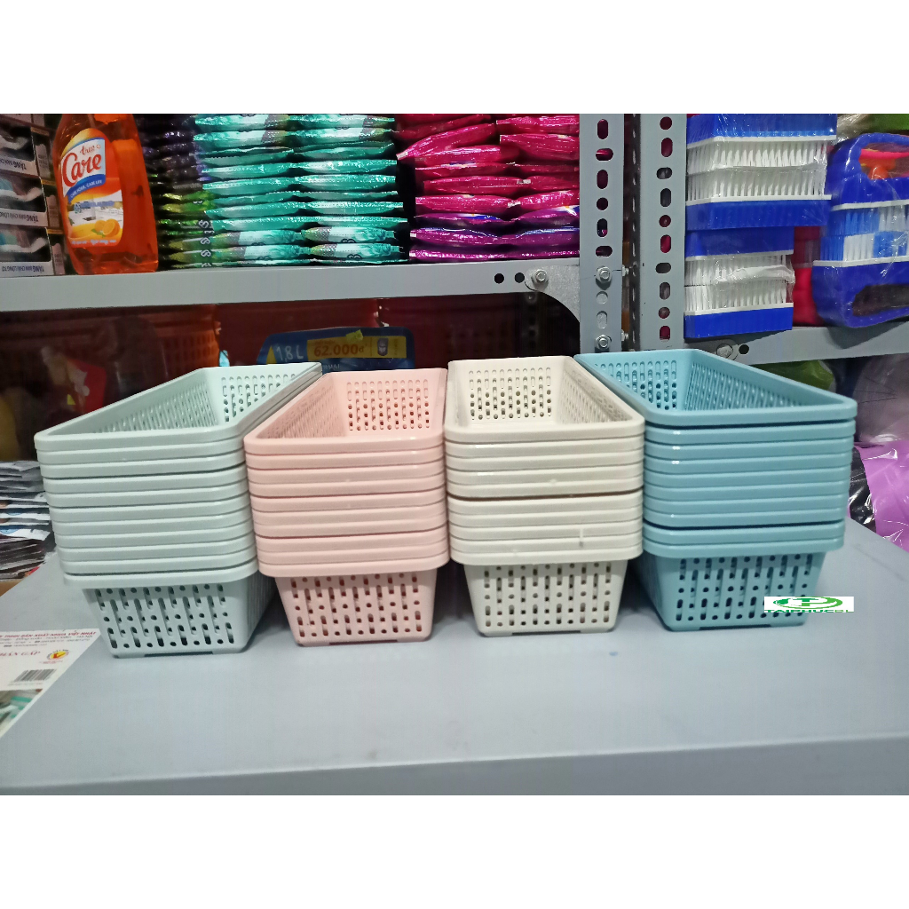 Rổ nhựa chữ nhật nhỏ nhiều màu cao cấp - CHÂU HƯNG | BigBuy360 - bigbuy360.vn