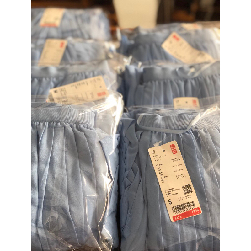 Uniqlo chân váy xanh 458623