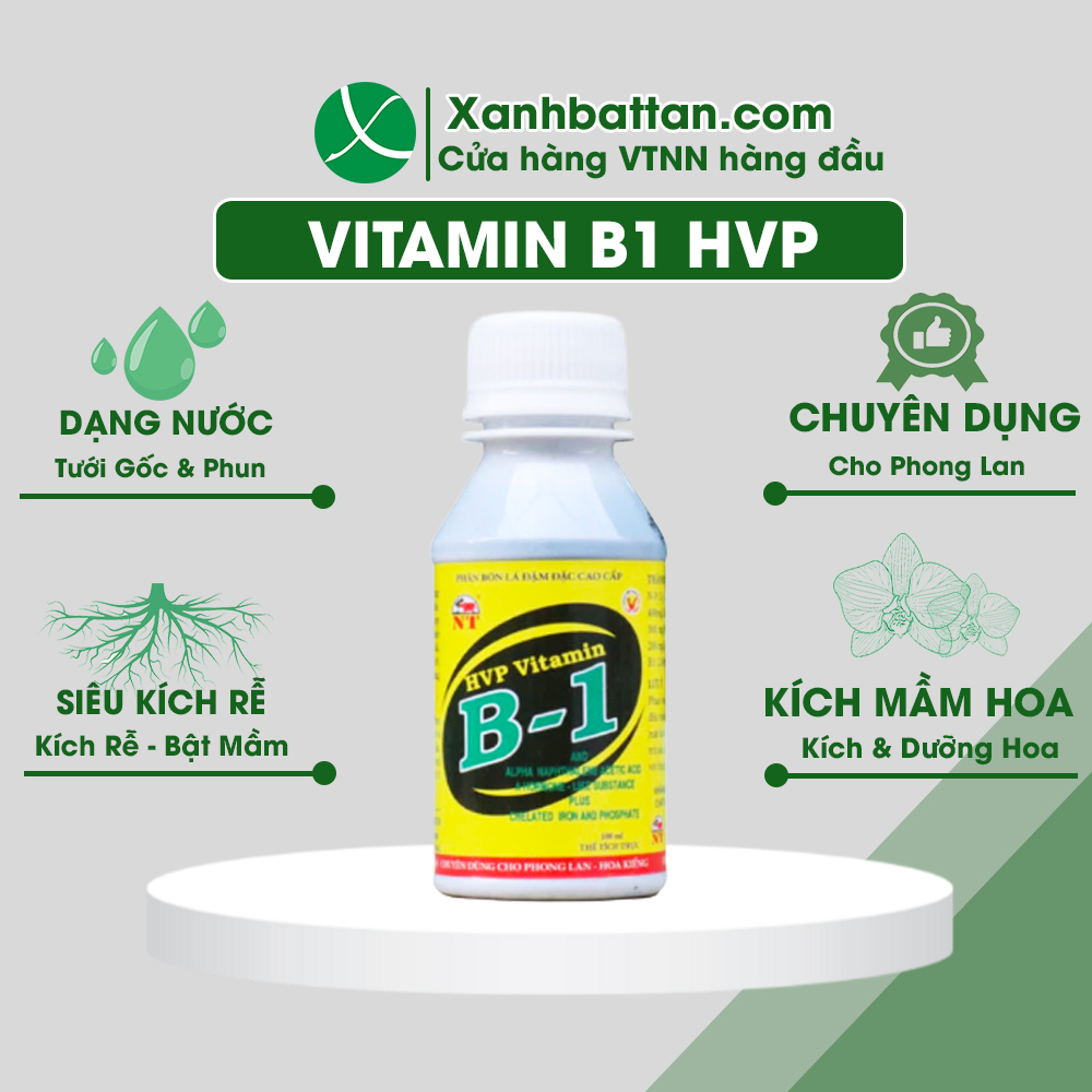 Chế Phẩm HVP Vitamin B1 Dùng Cho Phong Lan Chai 100 ml
