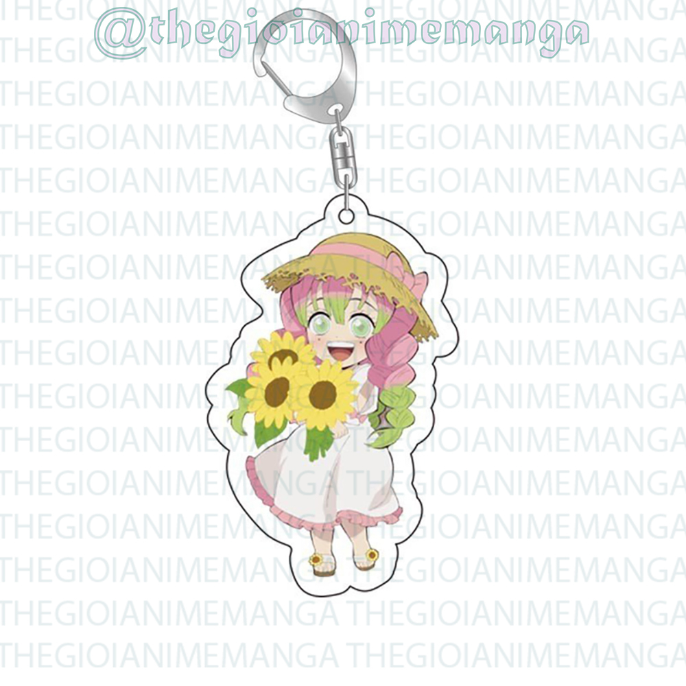 Móc khóa KIMETSU NO YAIBA ver DÃ NGOẠI keyring mica acrylic in hình anime chibi dễ thương