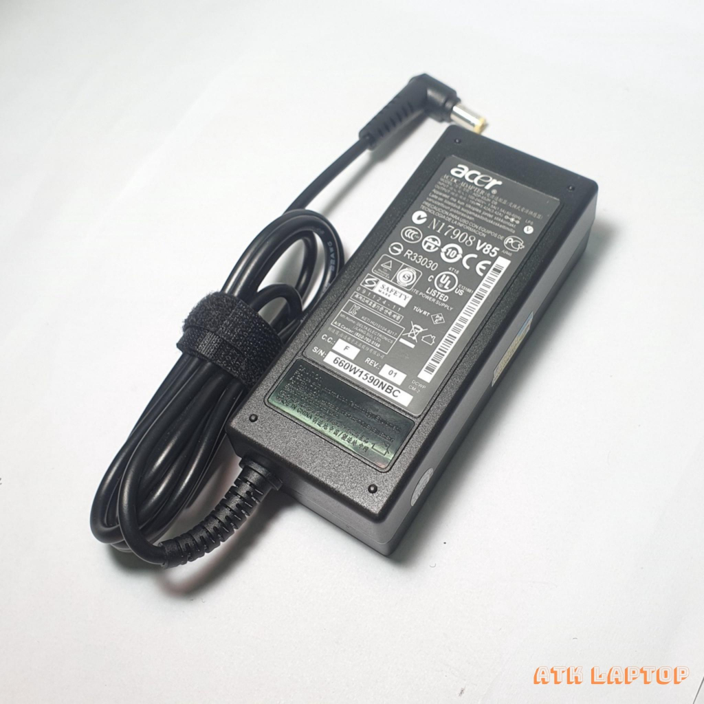 Sạc Laptop Acer 19V-3.42A-65W Zin chính hãng chân to, adapter laptop acer bảo hành 12 tháng - Hà Nội Computer