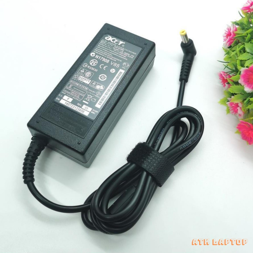 Sạc Laptop Acer 19V-3.42A-65W Zin chính hãng chân to, adapter laptop acer bảo hành 12 tháng - Hà Nội Computer