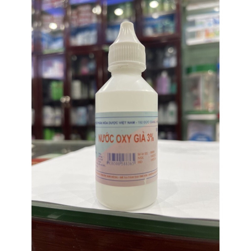 ✅ Oxy Già - Nước Oxy Già 3%, Làm Sạch Vết Thương 50ml