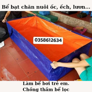 Bể bạt nuôi ốc, ếch, lươn,... làm bể bơi, chống thấm bể lọc