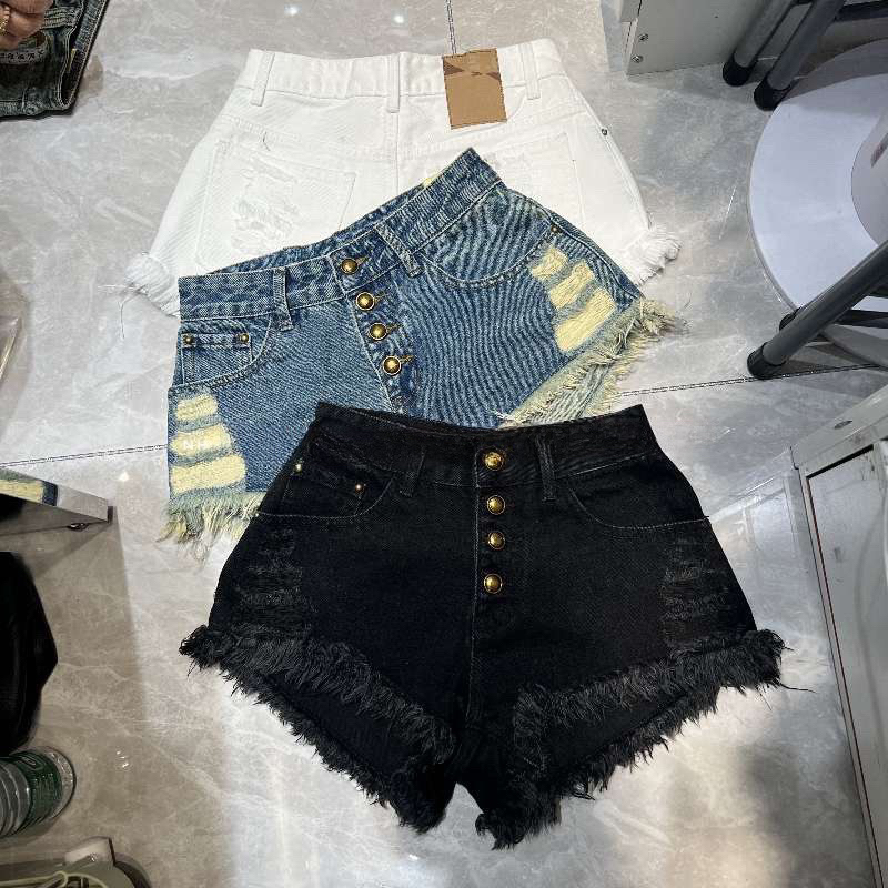 Quần Short Jean Cúc Dọc QC