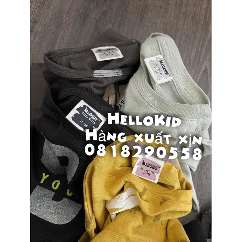 Bộ áo thun kèm jogger minene cho bé