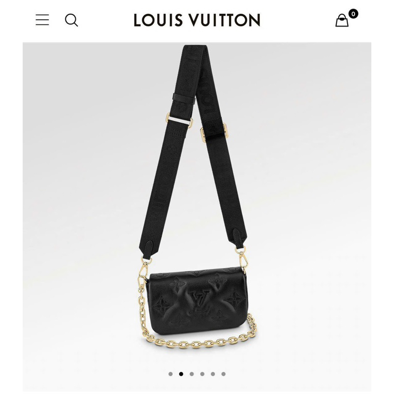 Túi đeo chéo nữ LV wallet da bò mềm mịn hộp nam châm nguyên seal 2 lớp