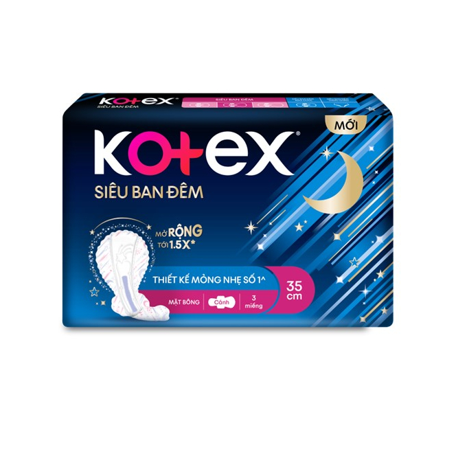 Băng vệ sinh Kotex Style Siêu Ban Đêm 35cm