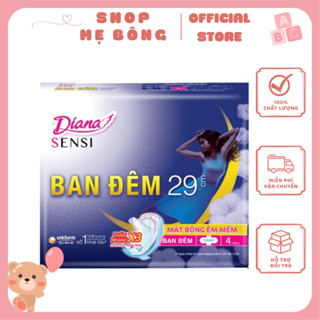   Bịch 4 miếng  Băng vệ sinh Diana Sensi Ban Đêm 29cm 