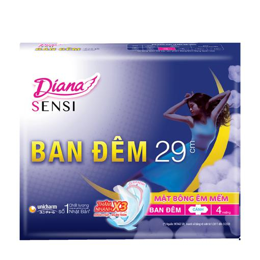 Băng vệ sinh Diana Sensi Ban Đêm 29cm