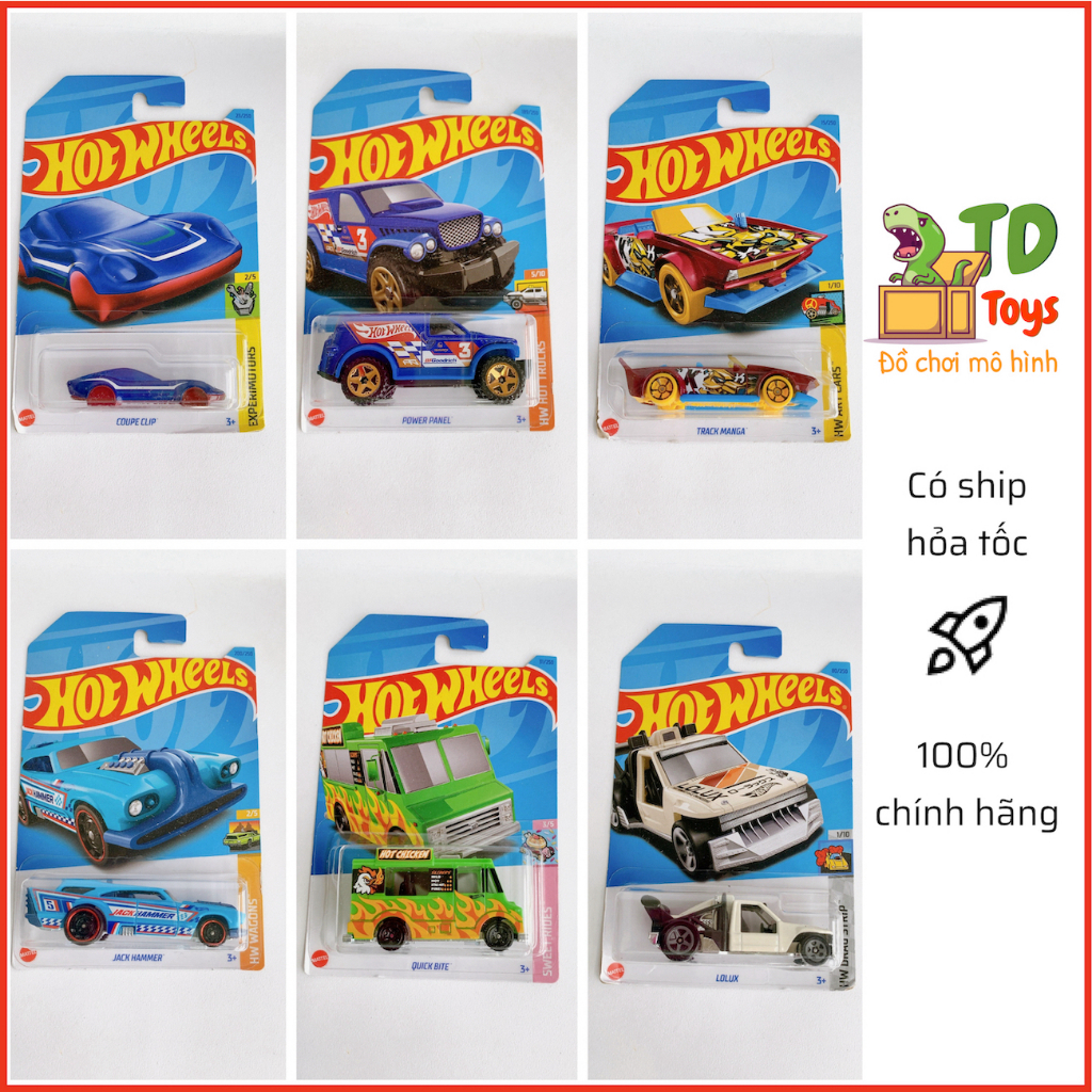 Xe Mô Hình Chính Hãng HotWheels cơ bản đồng giá (MS: 01)