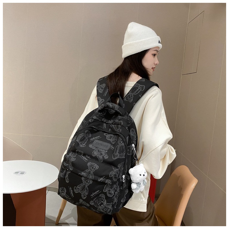 Balo Gấu In Chìm Hàng Hot Siêu Phẩm, Balo Đi Học Dành Cho Học Sinh Sinh Viên🌸