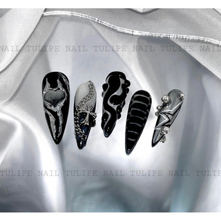 Nailbox thiết kế tráng gương đính charm -T26