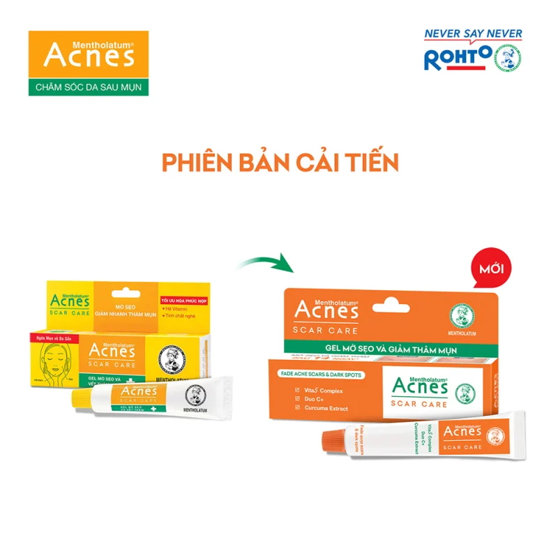 Kem mờ thâm, liền sẹo do mụn Acnes Scar Care tuýp gel 12g cho da dầu, da hỗn hợp cả nam và nữ