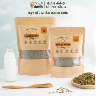 Hạt Bí Xanh Tách Vỏ Rang Chín Hữu Cơ Nhập Khẩu Ấn Độ 200g 500g POLINUTS