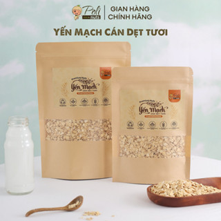 Yến Mạch Organic Cán Dẹt Tươi Nguyên Cám Nhập Khẩu Nga 200g 500g Polinuts