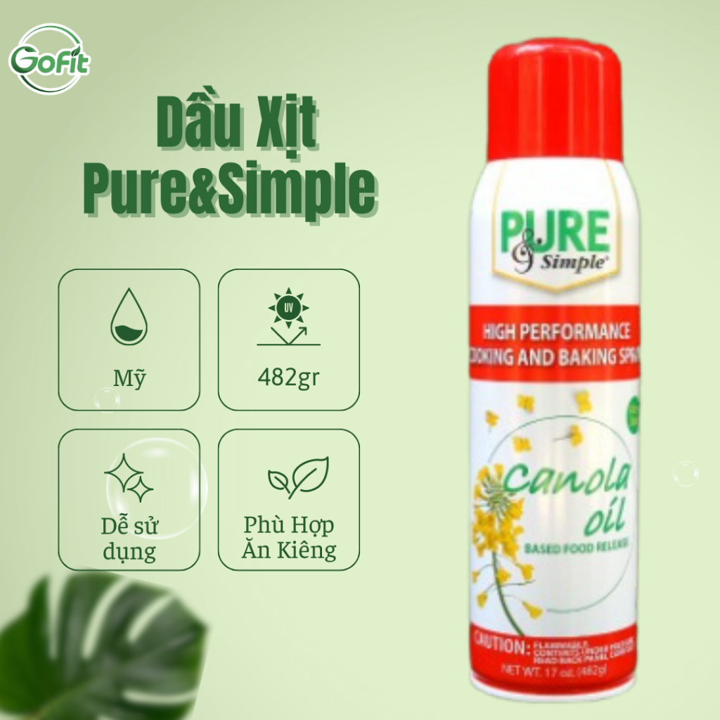 Dầu dạng xịt Gofit Mart không Calo Eatclean, Ăn kiêng, Gym, Healthy