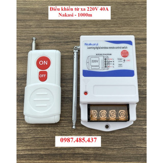 Điều khiển từ xa cho bơm nước, động cơ điện 1000 mét 40A 220v, Có nút học lệnh