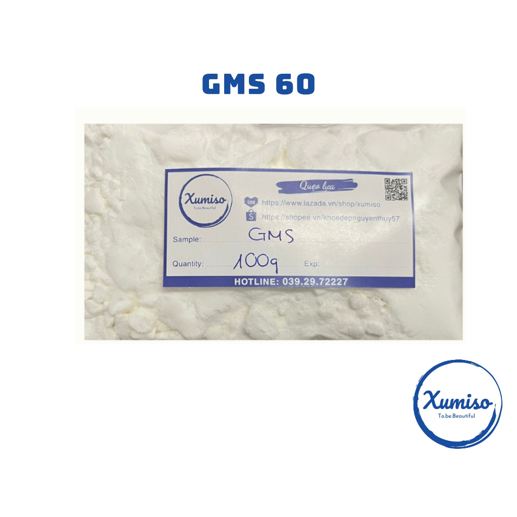 [HCM] Sáp GMS -  Glyceryl Stearate, Glyceryl MonoStearate - Tạo đặc -