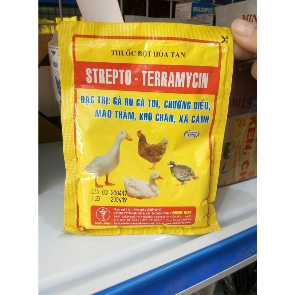 Strepto Teramycin gói 100g