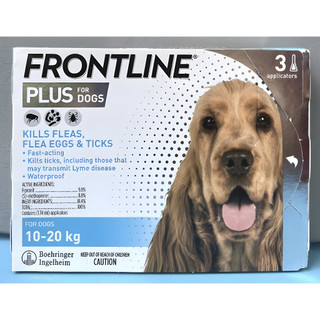 (Hộp 3 ống Frontline 10-20kg) Nhỏ gáy ve, bọ chét cho chó hiệu quả