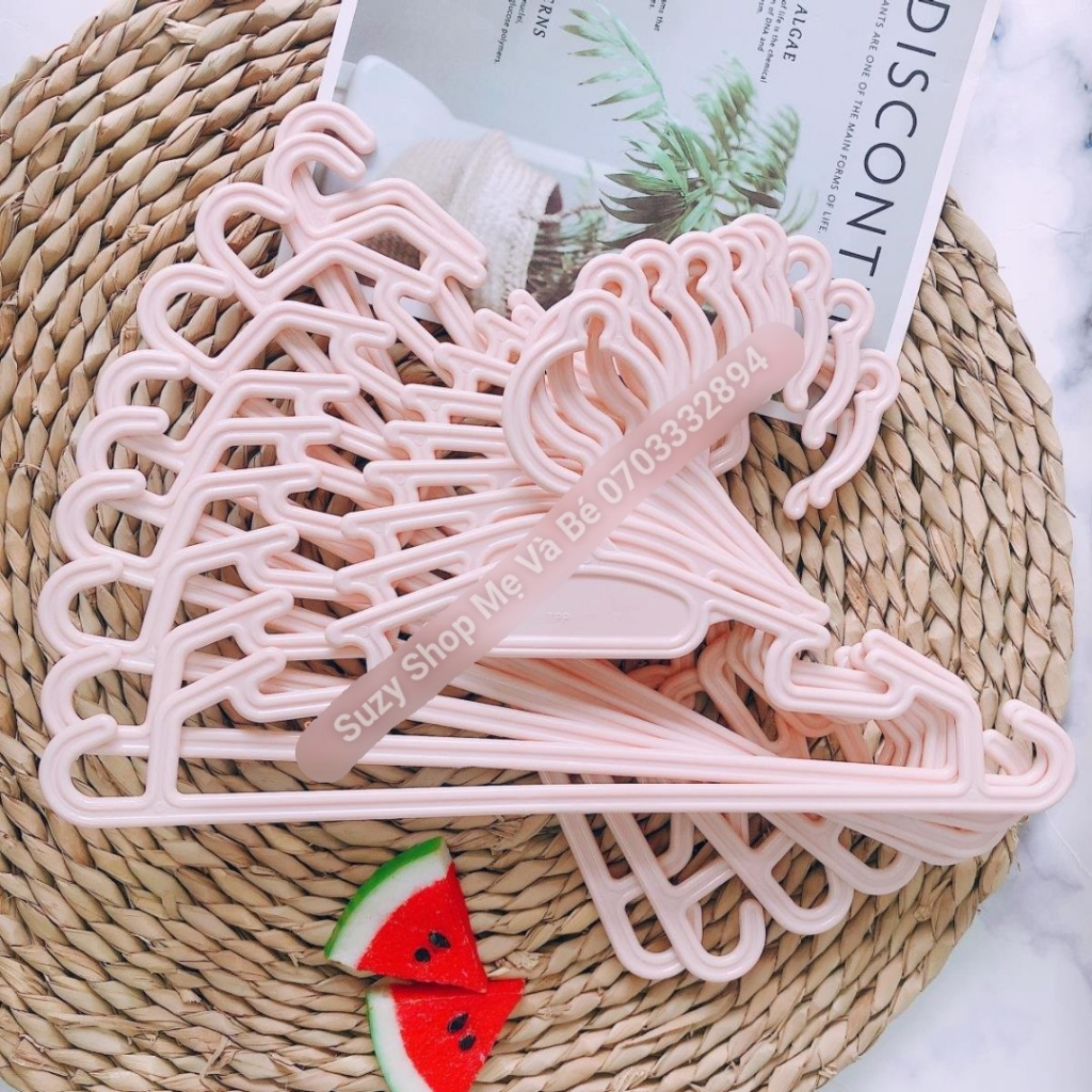 Set 5 Móc Treo Quần Áo Trẻ Em -  Em Bé Sơ Sinh Inochi MA185 Nhựa PP An Toàn