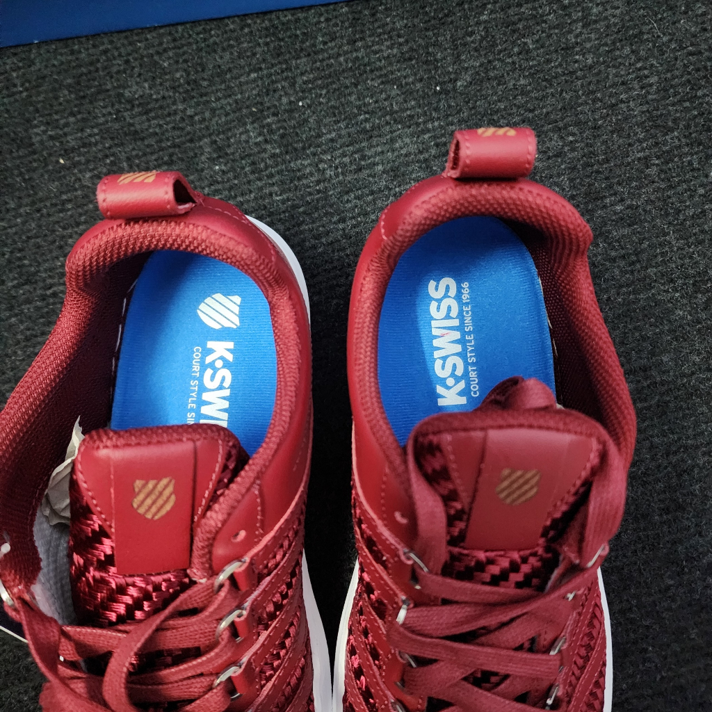 Giày Kswiss họa tiết đỏ đô nam nữ