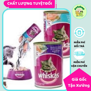 Pate mèo whiskas thức ăn dinh dưỡng cho mèo lon 400g