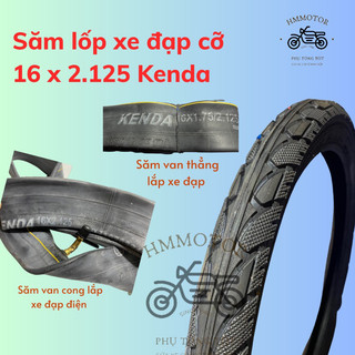 Combo săm lốp xe đạp trẻ em, xe điện cỡ 16 x 2.125 kenda