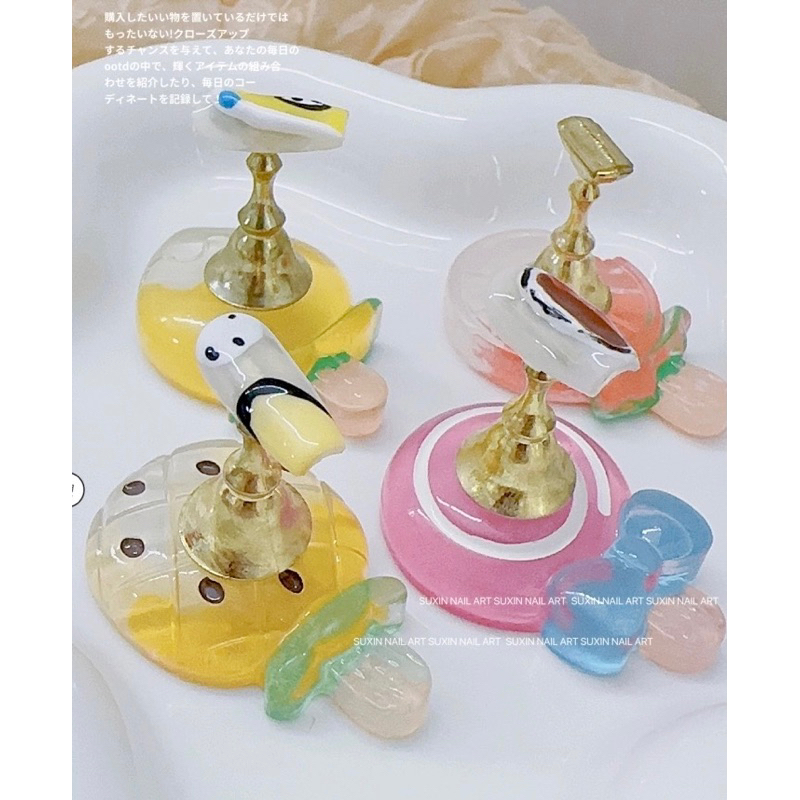 HOLIDAYNAIL Set 5 đế móng nam châm hình trái cây phiên bản mini