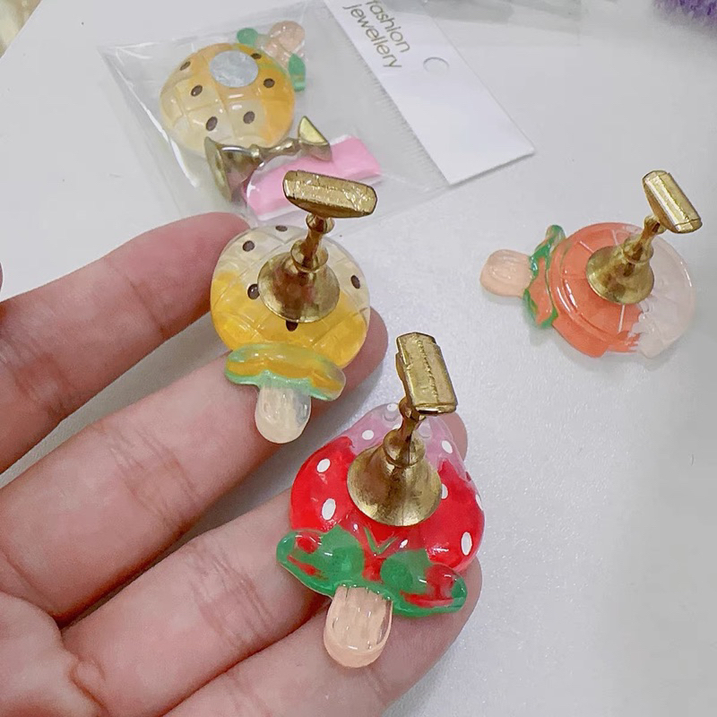 HOLIDAYNAIL Set 5 đế móng nam châm hình trái cây phiên bản mini