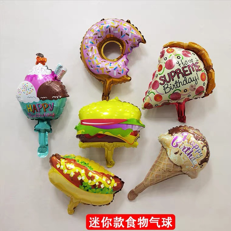 Bóng Trang Trí Bánh Kem, Hộp Bỏng, Bánh, Ly Kem