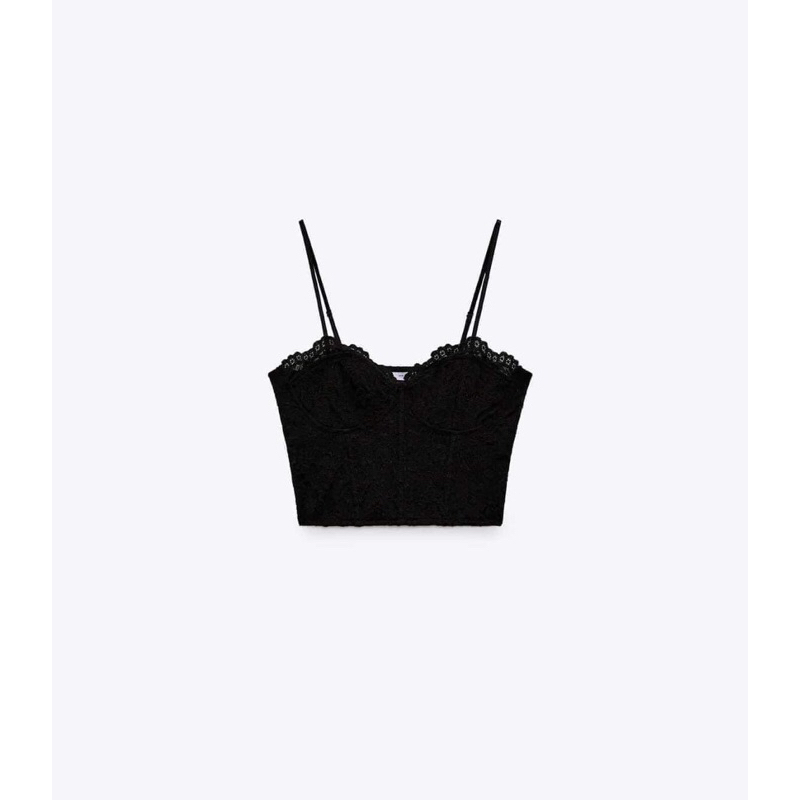Áo bra/lace top Zara auth newtag có sẵn