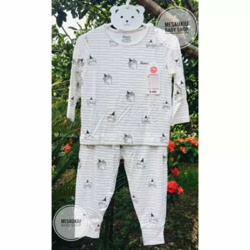 Bộ dài tay thu đông Avaler chất sợi tre 6M đến 4Y