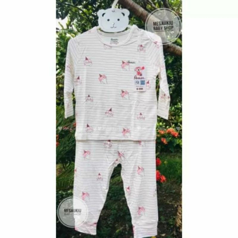 Bộ dài tay thu đông Avaler chất sợi tre 6M đến 4Y