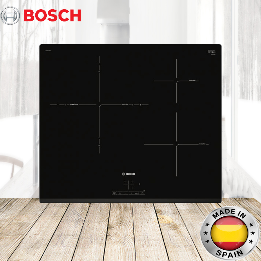 Bếp Từ 3 Vùng Nấu Bosch PUC631BB2E, Công Suất 4600W, Made in Spain, BH 12 Tháng, Bepchauau
