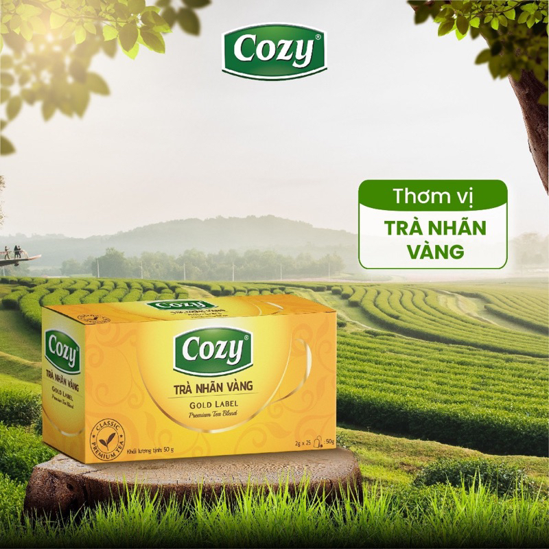 TRÀ COZY NHÃN VÀNG 100 tép