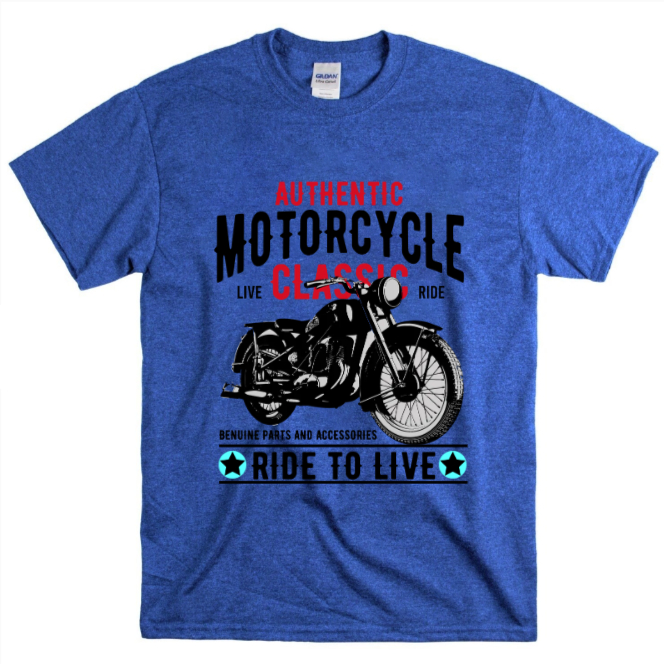 Áo thun INFINITEE Motorcycle Classic, T-Shirt Premium, form Unisex, Oversize