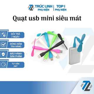 Quạt usb mini cầm tay siêu mát ,đèn led usb siêu sáng