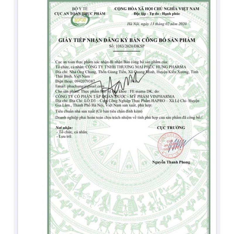 Hộp 30 Viên uống bổ máu bổ sung sắt Acid Folic cho cơ thể FE MAMA DK - bổ sung sắt cho phụ nữ có thai và cho con bú